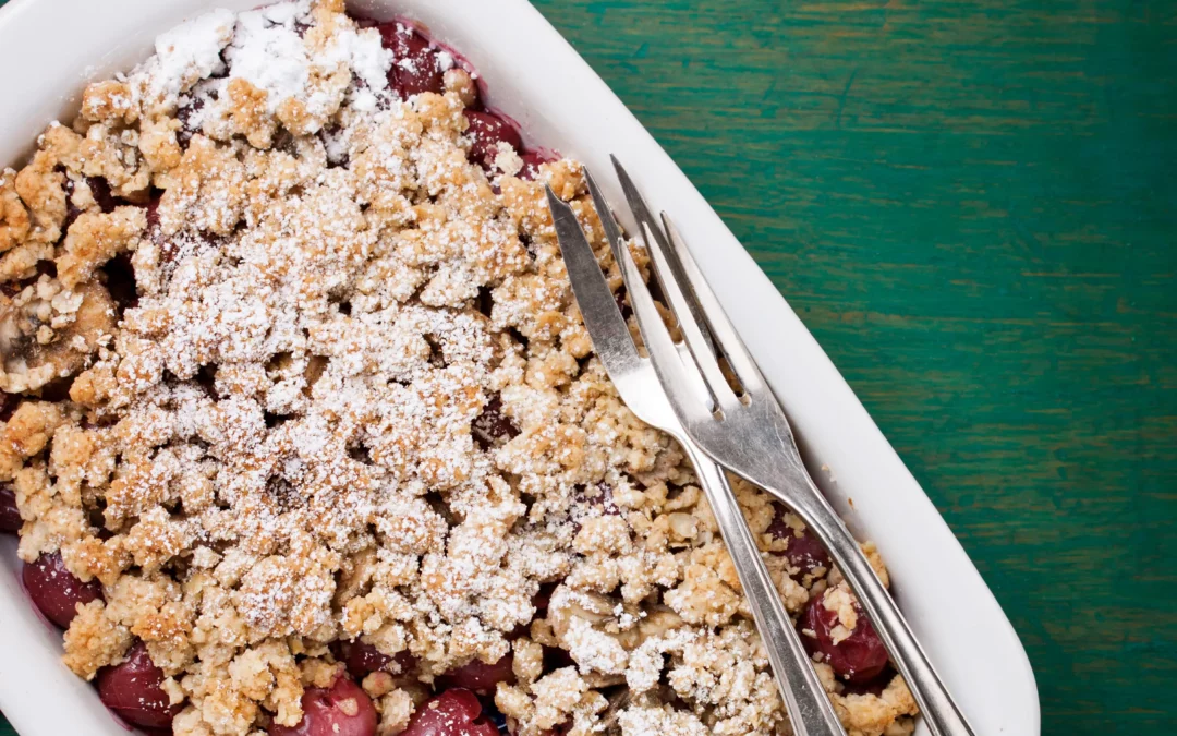 Crumble Fraise et Rhubarbe