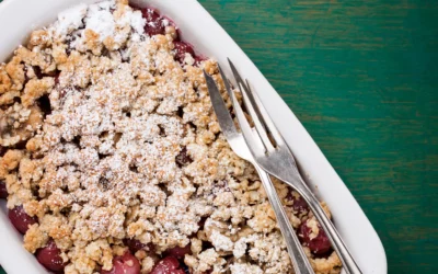 Crumble Fraise et Rhubarbe