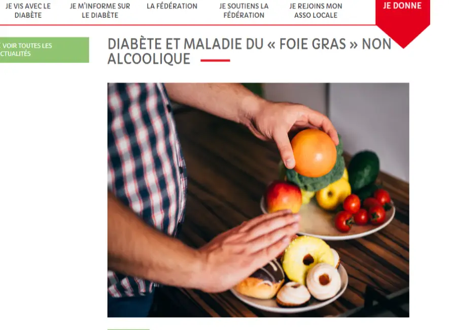 Illustration de la stéatose hépatique non alcoolique montrant l'accumulation de graisses dans le foie